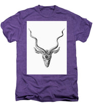 Rubino Buck Horns - Men's Premium T-Shirt Men's Premium T-Shirt Pixels Deep Purple Heather Small 