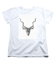 Rubino Buck Horns - Women's T-Shirt (Standard Fit) Women's T-Shirt (Standard Fit) Pixels White Small 