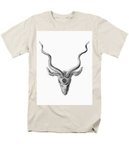 Rubino Buck Horns - Men's T-Shirt  (Regular Fit) Men's T-Shirt (Regular Fit) Pixels Cream Small 