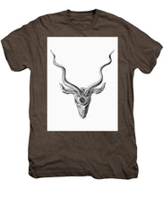 Rubino Buck Horns - Men's Premium T-Shirt Men's Premium T-Shirt Pixels Mocha Heather Small 