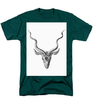 Rubino Buck Horns - Men's T-Shirt  (Regular Fit) Men's T-Shirt (Regular Fit) Pixels Hunter Green Small 