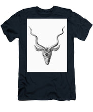 Rubino Buck Horns - Men's T-Shirt (Athletic Fit) Men's T-Shirt (Athletic Fit) Pixels Navy Small 