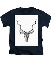 Rubino Buck Horns - Kids T-Shirt Kids T-Shirt Pixels Navy Small 