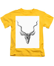 Rubino Buck Horns - Kids T-Shirt Kids T-Shirt Pixels Yellow Small 