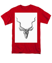 Rubino Buck Horns - Men's T-Shirt  (Regular Fit) Men's T-Shirt (Regular Fit) Pixels Red Small 