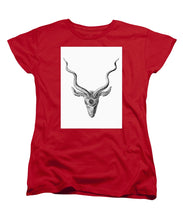 Rubino Buck Horns - Women's T-Shirt (Standard Fit) Women's T-Shirt (Standard Fit) Pixels Red Small 