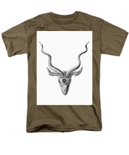 Rubino Buck Horns - Men's T-Shirt  (Regular Fit) Men's T-Shirt (Regular Fit) Pixels Safari Green Small 