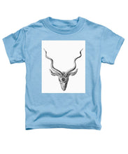 Rubino Buck Horns - Toddler T-Shirt Toddler T-Shirt Pixels Carolina Blue Small 