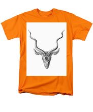 Rubino Buck Horns - Men's T-Shirt  (Regular Fit) Men's T-Shirt (Regular Fit) Pixels Orange Small 