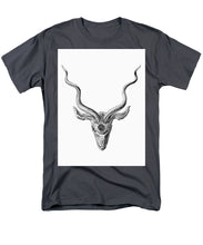 Rubino Buck Horns - Men's T-Shirt  (Regular Fit) Men's T-Shirt (Regular Fit) Pixels Charcoal Small 