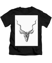 Rubino Buck Horns - Kids T-Shirt Kids T-Shirt Pixels Black Small 