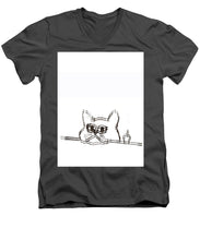 Rubino Cat Finger - Men's V-Neck T-Shirt