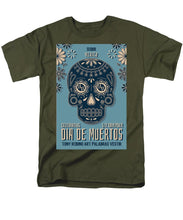 Rubino Dia De Muertos - Men's T-Shirt  (Regular Fit) Men's T-Shirt (Regular Fit) Pixels Military Green Small 