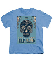 Rubino Dia De Muertos - Youth T-Shirt Youth T-Shirt Pixels Carolina Blue Small 