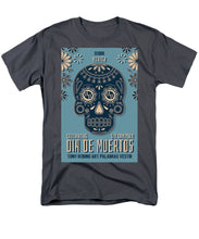 Rubino Dia De Muertos - Men's T-Shirt  (Regular Fit) Men's T-Shirt (Regular Fit) Pixels Charcoal Small 