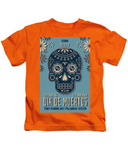 Rubino Dia De Muertos - Kids T-Shirt Kids T-Shirt Pixels Orange Small 