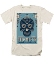 Rubino Dia De Muertos - Men's T-Shirt  (Regular Fit) Men's T-Shirt (Regular Fit) Pixels Cream Small 