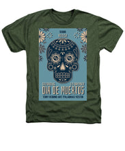 Rubino Dia De Muertos - Heathers T-Shirt Heathers T-Shirt Pixels Military Green Small 