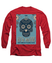 Rubino Dia De Muertos - Long Sleeve T-Shirt Long Sleeve T-Shirt Pixels Red Small 