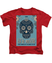 Rubino Dia De Muertos - Kids T-Shirt Kids T-Shirt Pixels Red Small 