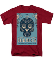 Rubino Dia De Muertos - Men's T-Shirt  (Regular Fit) Men's T-Shirt (Regular Fit) Pixels Cardinal Small 