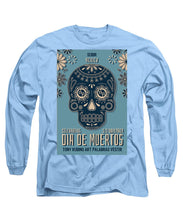 Rubino Dia De Muertos - Long Sleeve T-Shirt Long Sleeve T-Shirt Pixels Carolina Blue Small 