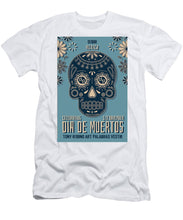 Rubino Dia De Muertos - Men's T-Shirt (Athletic Fit) Men's T-Shirt (Athletic Fit) Pixels White Small 