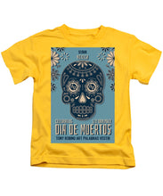 Rubino Dia De Muertos - Kids T-Shirt Kids T-Shirt Pixels Yellow Small 