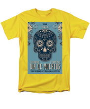 Rubino Dia De Muertos - Men's T-Shirt  (Regular Fit) Men's T-Shirt (Regular Fit) Pixels Yellow Small 