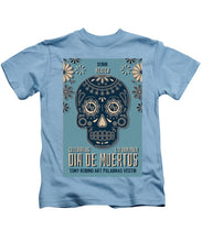 Rubino Dia De Muertos - Kids T-Shirt Kids T-Shirt Pixels Carolina Blue Small 