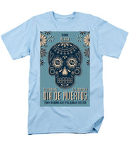 Rubino Dia De Muertos - Men's T-Shirt  (Regular Fit) Men's T-Shirt (Regular Fit) Pixels Light Blue Small 