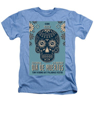 Rubino Dia De Muertos - Heathers T-Shirt Heathers T-Shirt Pixels Light Blue Small 