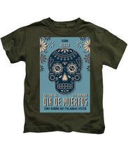 Rubino Dia De Muertos - Kids T-Shirt Kids T-Shirt Pixels Military Green Small 