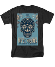 Rubino Dia De Muertos - Men's T-Shirt  (Regular Fit) Men's T-Shirt (Regular Fit) Pixels Black Small 