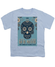 Rubino Dia De Muertos - Youth T-Shirt Youth T-Shirt Pixels Light Blue Small 