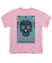 Rubino Dia De Muertos - Youth T-Shirt Youth T-Shirt Pixels Pink Small 