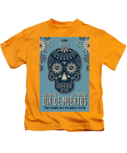 Rubino Dia De Muertos - Kids T-Shirt Kids T-Shirt Pixels Gold Small 
