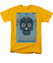 Rubino Dia De Muertos - Men's T-Shirt  (Regular Fit) Men's T-Shirt (Regular Fit) Pixels Gold Small 