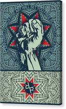 Rubino Fist Mandala - Canvas Print Canvas Print Pixels 6.625" x 10.000" Mirrored Glossy