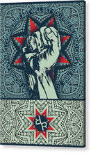 Rubino Fist Mandala - Acrylic Print Acrylic Print Pixels 6.625" x 10.000" Hanging Wire 
