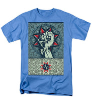 Rubino Fist Mandala - Men's T-Shirt  (Regular Fit) Men's T-Shirt (Regular Fit) Pixels Carolina Blue Small 