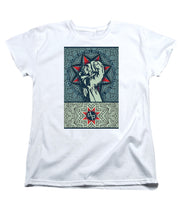 Rubino Fist Mandala - Women's T-Shirt (Standard Fit) Women's T-Shirt (Standard Fit) Pixels White Small 