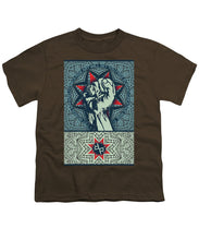 Rubino Fist Mandala - Youth T-Shirt Youth T-Shirt Pixels Coffee Small 