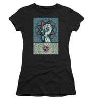 Rubino Fist Mandala - Women's T-Shirt (Athletic Fit) Women's T-Shirt (Athletic Fit) Pixels Black Small 