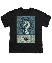 Rubino Fist Mandala - Youth T-Shirt Youth T-Shirt Pixels Black Small 