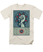 Rubino Fist Mandala - Men's T-Shirt  (Regular Fit) Men's T-Shirt (Regular Fit) Pixels Cream Small 