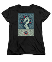 Rubino Fist Mandala - Women's T-Shirt (Standard Fit) Women's T-Shirt (Standard Fit) Pixels Black Small 