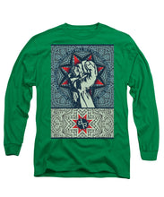 Rubino Fist Mandala - Long Sleeve T-Shirt Long Sleeve T-Shirt Pixels Kelly Green Small 