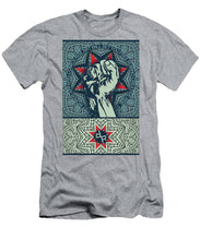 Rubino Fist Mandala - Men's T-Shirt (Athletic Fit) Men's T-Shirt (Athletic Fit) Pixels Heather Small 