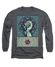 Rubino Fist Mandala - Long Sleeve T-Shirt Long Sleeve T-Shirt Pixels Charcoal Small 